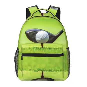 Женский рюкзак Мяч для гольфа позади водителя на тренировочном поле Школьная сумка для мужчин Леди Дорожная сумка Повседневный школьный рюкзак