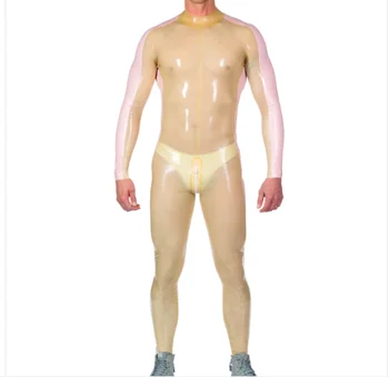 100% латексная резина Gummmi Прозрачная цельная мужская ролевая гоночная форма для вечеринок, ручная настройка 0,4 мм XS-XXL