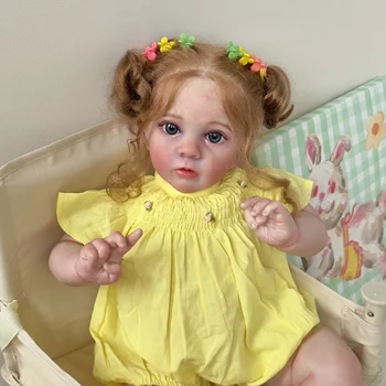NPK 60 см Reborn Малыш Девочка Кукла Мисси Реальная картина 3D Кожа Несколько слоев Живопись Видимые Вены Высококачественная кукла
