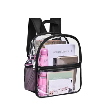 Прозрачный рюкзак Сверхпрочные прозрачные книжные сумки Прозрачная сумка See Through Сумка для школы, колледжа, работы, путешествий, спорта