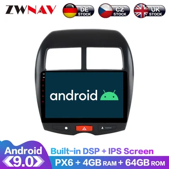 Android 10 4+64G PX6 DSP Carplay Радио Автомобильный DVD-плеер GPS навигация Для Mitsubishi ASX 2011 2012 2013 2015 Головное устройство Мультимедиа