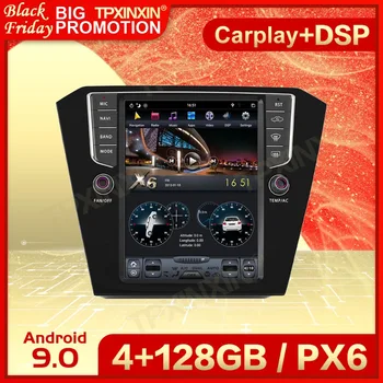 128G Carplay 2 Din Android 9 Tesl- экран мультимедийный стерео для VW Magotan 2017 GPS Nav Video BT Радиоприемник Плеер Головное устройство