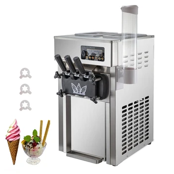 Машина для мягкого мороженого Коммерческая мороженица Полностью автоматический автомат по продаже мороженого со сладкими рожками