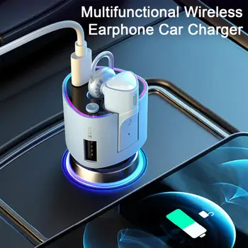  Длительный срок службы Автомобильное зарядное устройство для телефона Огнестойкое Handsfree Практичное многофункциональное беспроводное автомобильное зарядное устройство для наушников