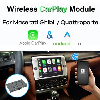 Wireless CarPlay для Maserati Ghibli Quattroporte 2014 2015 2016 Android Auto Module Box Видеоинтерфейс Зеркальная связь