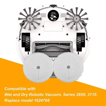  Замена прокладок для паровых швабр Bissell серии 3115 2859 SpinWave Многоразовая вакуумная прокладка для влажной и сухой уборки 6 шт