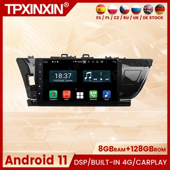 GPS Navi 2 Din Android 11 Автомобильная мультимедиа для Toyota Corolla 2014 2015 Radio Coche с Bluetooth Carplay Стереоприемник