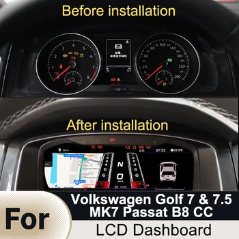  Цифровая панель приборной панели автомобиля Виртуальная комбинация приборов CockPit ЖК-спидометр для Volkswagen VW Golf 7 Golf 7.5 Passat B8 CC
