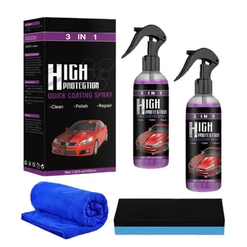  Спрей для автомобильных покрытий High Protection Refurbisher Polish Spray для авто Безводная мойка и воск Гидрофобный верхний лак для лака для автомобилей