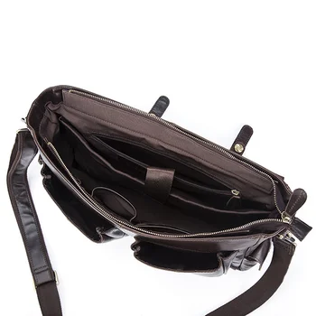  мужская сумочка кожаный ноутбук подлинный винтажный desinger люксовый бренд для porte docut 894