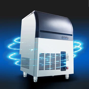 Автоматический льдогенератор 55 кг Льдогенератор на входе для воды Настольный коммерческий льдогенератор Cube