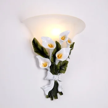 Новинка Светодиодные настенные светильники Fairy Flower Настенные бра E27 настенные светильники для гостиной Лампа для спальни Коридор Лестница Проход Украшение дома