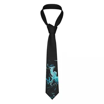 Синий Черный Пламя Мужские Галстуки Шелк Полиэстер 8 см Классический галстук на шею для мужчин Аксессуары для рубашки Галстук Косплей Реквизит