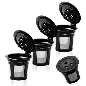 4 Pack K Cup Многоразовые капсулы для кофеварки Ninja Dual Brew, многоразовые K Pod Постоянные чашки K Фильтры Кофейные аксессуары