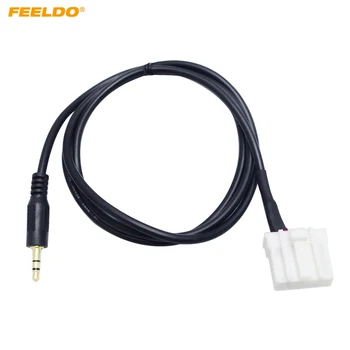 FEELDO 1 шт. Автомобильный аудиокабель 3,5 мм AUX для Mazda 3/6 Pentium B70 MX5 RX8 Штекерный интерфейсный кабель Проводка
