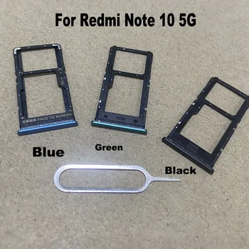 Оригинал Новый для Xiaomi Redmi Note 10 10T 5G SIM Card Лоток Держатель слота Разъем Адаптер Разъем Ремонт Запасные части