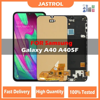 Amoled ЖК-дисплей для Samsung Galaxy A40 A405F ЖК-дисплей с сенсорным экраном Замена дигитайзера для Samsung A405F A405FN A405FM A405S LCD