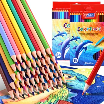  Цветной набор Нетоксичный профессиональный карандаш для рисования для взрослых студентов Письмо Рисование Эскиз Инструмент Канцелярские принадлежности Школьные принадлежности