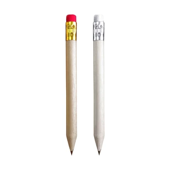 CPDD 50 шт. Карандаши для гольфа Половина карандаша Предварительно заточенные круглые деревянные мини-карандаши для школьного класса Свадебные принадлежности для офиса