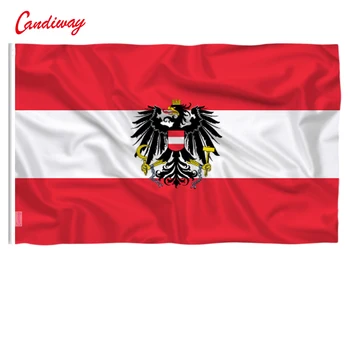 CANDIWAY процент полиэстер напечатанный Австрия Орел флаги украшение баннер австрийский флаг Австрия флаг Реклама 90 * 150 см