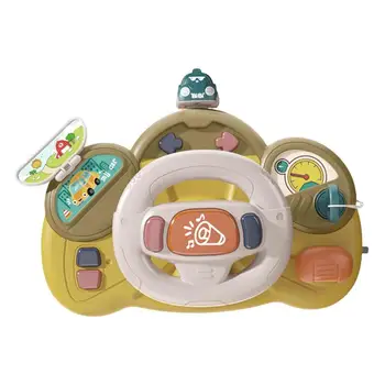  игрушечный автомобиль колесо детские детские интерактивные игрушки детский руль со светом звуковой симуляции вождение автомобиля игрушка образовательная игрушка подарок