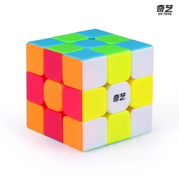 Qiyi Warrior S 3x3 Волшебный куб Красочный скоростной куб без наклеек Антистресс 3x3x3 Обучающая развивающая головоломка 3x3 Кубо Магико Игрушки