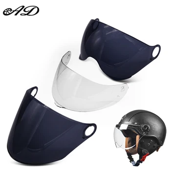 AD FG-02 Объектив мотоциклетного шлема HD Антизапотевающее зеркало Защелкивающиеся ретро линзы для шлема