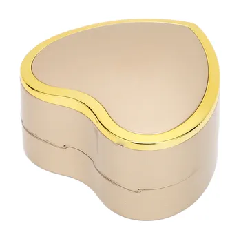  Коробка для ожерелья в форме сердца Элегантная ювелирная витрина Подарочная коробка со светодиодной подсветкой для предложенияGold
