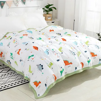 150x220 см марлевое полотенце одеяло детское дышащее хлопковое двухслойное одеяло с кондиционером одеяло для сна взрослый летнее постельное белье