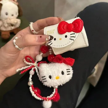 Sanrio Аниме Hello Kitty AirPods Чехол 1 2 3 поколения Мультфильм Симпатичные Креативные Сладкие Беспроводные Bluetooth-наушники Коробка Девочки Подарки