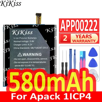 580 мАч KiKiss Мощный аккумулятор APP00222 для Apack 1ICP4/27/30 Digital Bateria