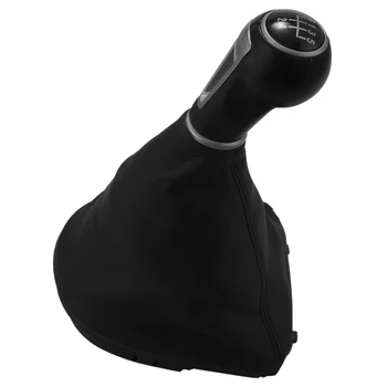 5 Speed Автомобильная кожаная ручка переключения передач Рама рычага переключения передач Пылезащитный чехол для Seat Leon II / Toledo III Altea XL