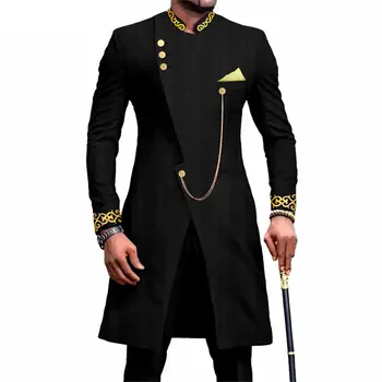 Бестселлер высокого качества Новый этнический принт мужская повседневная африканская мужская одежда комплект мужской традиционной африканской одежды