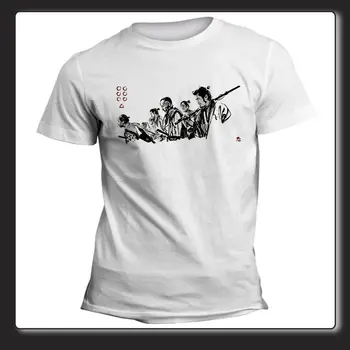 Совершенно новая 2019 летняя мужская футболка с коротким рукавом Унисекс Kurosawa Sette Samurai Movie Tee