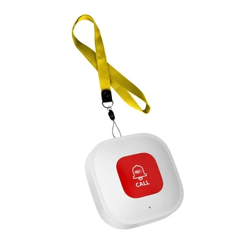  Новый Tuya WiFi Smart SOS Кнопка вызова Беспроводной пейджер для лиц, осуществляющих уход, Передатчик телефонного оповещения, Кнопка экстренного вызова для пациента