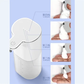 Автоматический дозатор жидкого мыла USB Зарядка Интеллектуальный датчик Дозатор пенного мыла Автоматическая бесконтактная машина для дезинфекции рук для ванной комнаты