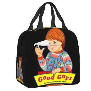 Chucky's Gym Good Guys Изолированная сумка для ланча для женщин Водонепроницаемый кукол Чаки Кукол Кулер Термо Ланч Бокс Пляж Кемпинг Путешествия