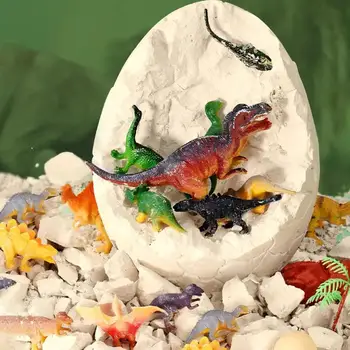 Большой набор для выкапывания яиц динозавров Изысканный набор для выкапывания яиц динозавров с молотком Долото Парк юрского периода Детские развивающие игрушки
