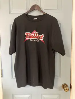 Мужская футболка Jerzee's Bullet Records с графическим принтом, размер XL