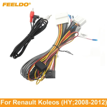 FEELDO Автомобильный 16-контактный адаптер жгута проводов шнура питания для Renault Koleos (2006-2013) Установка кабеля головного устройства