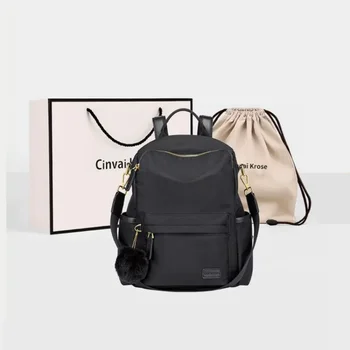 2023 Новый женский рюкзак большой емкости Холщовая сумка большой емкости Рюкзаки Противоугонная оксфордская ткань Школьная сумка Q360