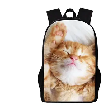  Dispalang Новый 16-дюймовый рюкзак Индивидуальный Вы Собственный Рисунок Печать на Школьной Сумке Для Подростков Колледж Стиль Ученик Дизайн Кошка Животное