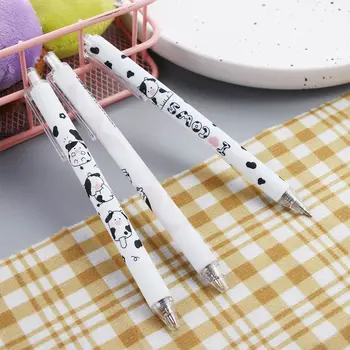 3шт Я люблю молоко Нейтральная ручка 0,5 мм Прессуемые ручки Ручка для подписи Студенческие