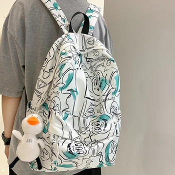 нейлоновый рюкзак для граффити для мужчин и женщин, школьная сумка, сумка для книг, мальчик, девочка, студент, женщина, ноутбук, круто, леди мода