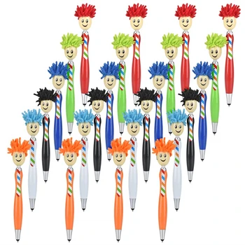 20Pcs 3 в 1 Стилус Ручка Дастер для детей и взрослых Femoro Mop Head Pen Очиститель экрана Стилус Ручки Канцелярские принадлежности Сенсорный экран