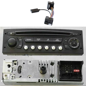 Авто Аудио Bluetooth 5.0 Приемник Aux Адаптер Для Peugeot Citroen C2 C5 RD45 RD4 Радиомодуль Bluetooth Aux Кабель