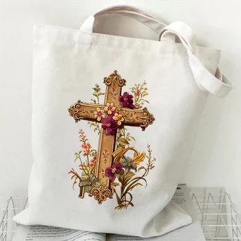 Женские акварельные сумки Винтажные женские сумки с цветочным крестом Новые модные сумки через плечо Цветочный крест Акварельные сумки для покупок
