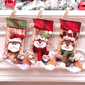 Новые рождественские носки Подарочная сумка Европа и Соединенные Штаты Ветер Снеговик Рождественские украшения Детские маленькие подарки Продажа