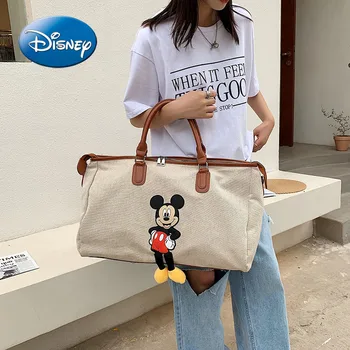 Disney Mickey Новая сумка Многофункциональная детская сумка Модная женская дорожная сумка Роскошный бренд Сумка для багажа Сумка для фитнеса