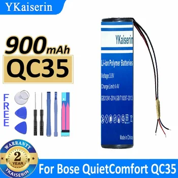 750 мАч/900 мАч Сменный аккумулятор YKaiserin для аккумулятора Bose QuietComfort 45 QC45 QC 35 QC35 II 3-проводной